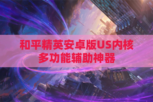 和平精英安卓版US内核多功能辅助神器