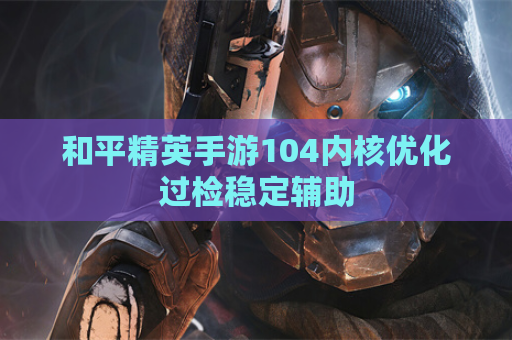 和平精英手游104内核优化过检稳定辅助