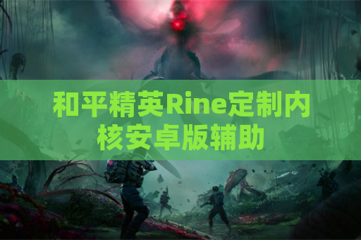 和平精英Rine定制内核安卓版辅助